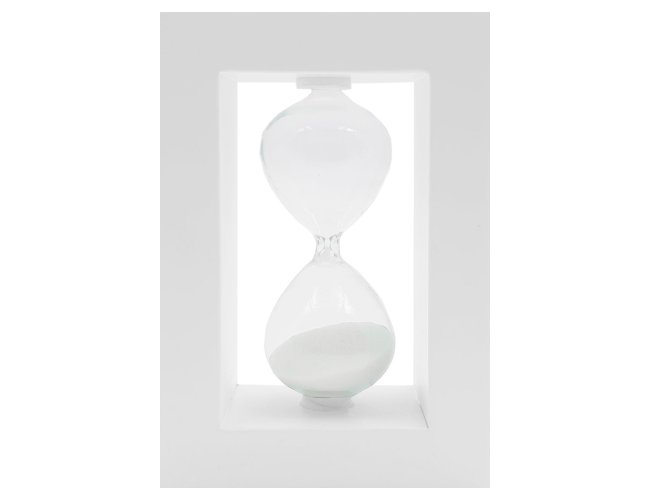 Ampulheta De Madeira E Vidro