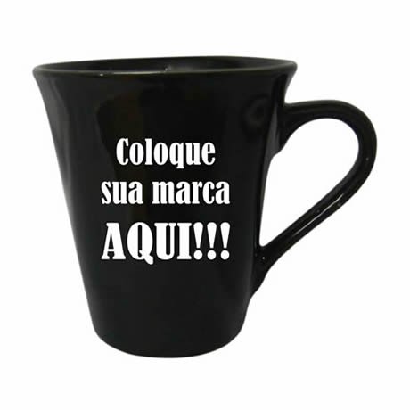 CANECA TULIPA PRETA 230ML